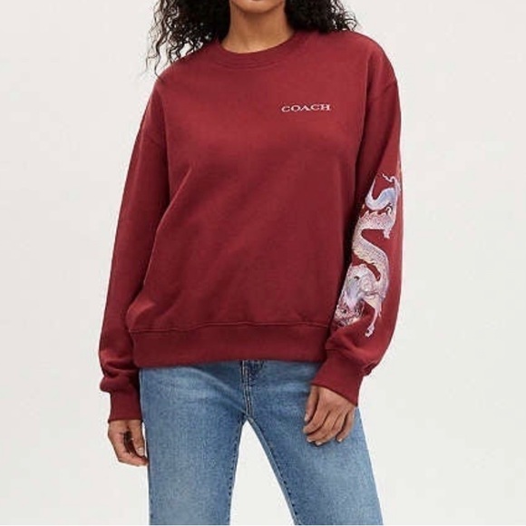 NWT Coach Outlet New Year Crewneck With Dragon - Picture 2 of 8